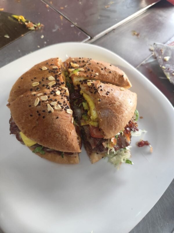 Hamburguesa de arrachera